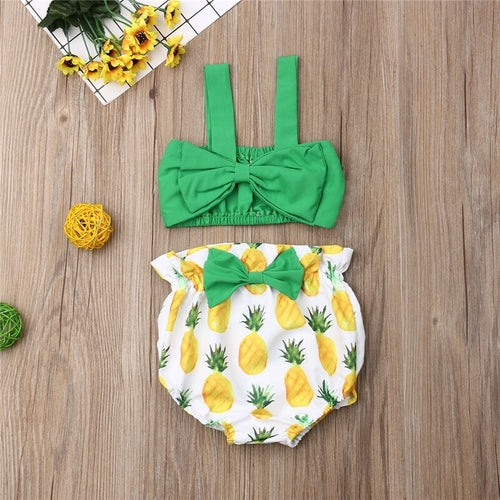Summer Toddler Infant Baby Girl Clothes Strap
